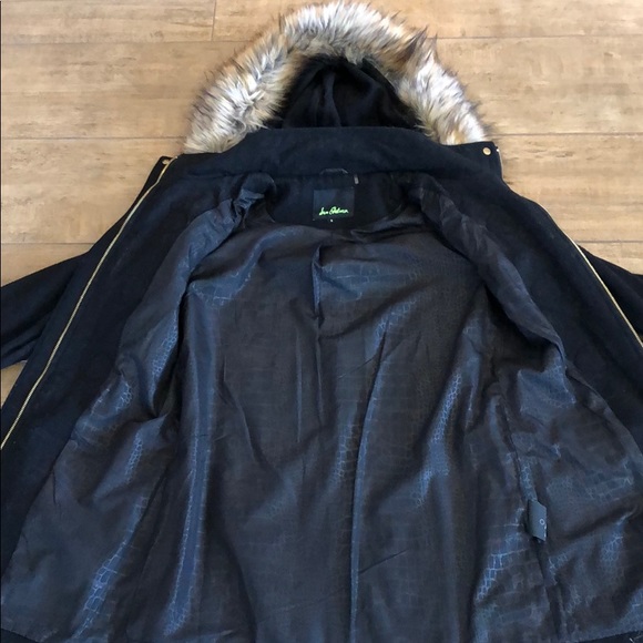 Black wool duffel toggle coat - Picture 7 of 8